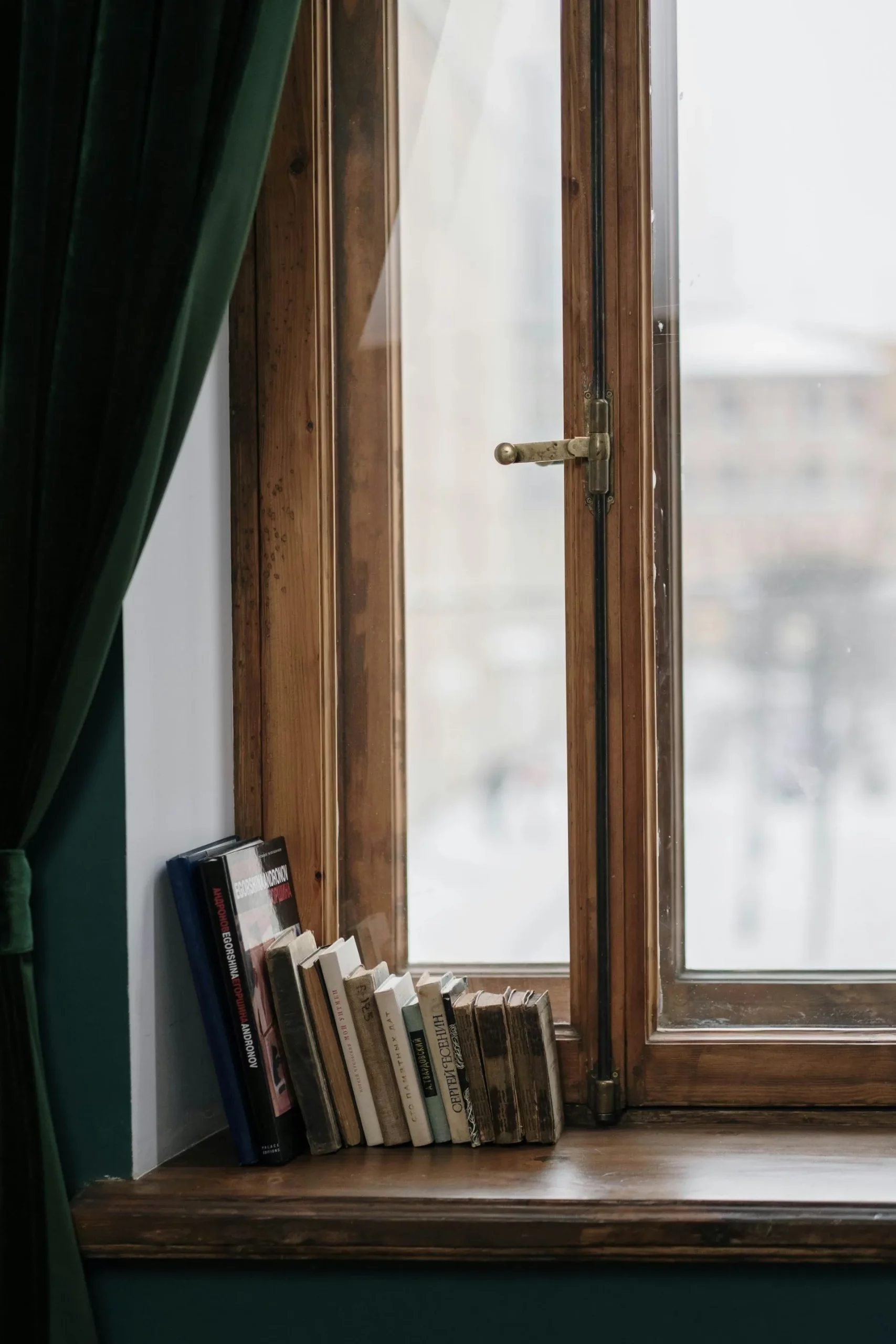 brown window
